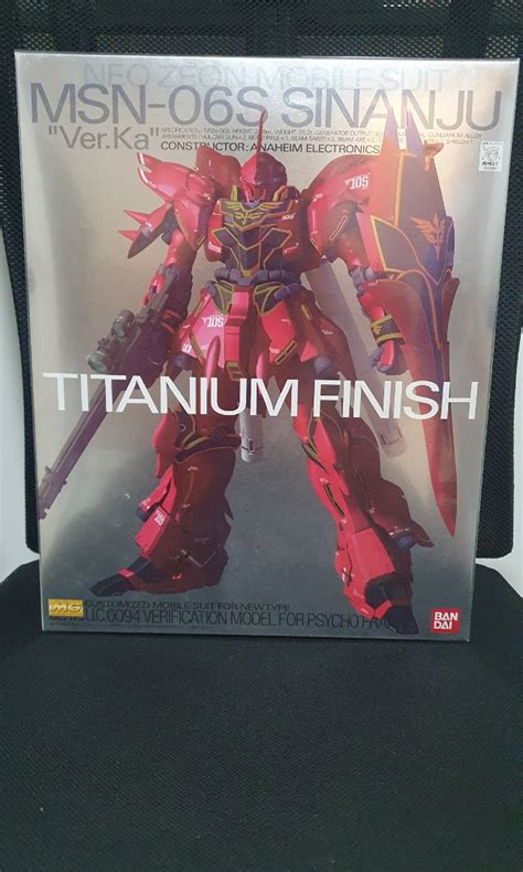 MG 1 100 MSN 06S Sinanju Ver Ka Titanium Finish Hobbies Toys Toys