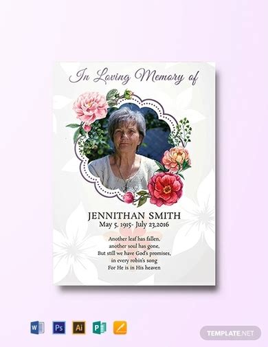 Funeral Thank You Card 6 Examples Word Photoshop Pages