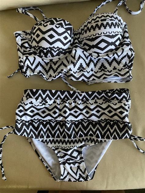 Zig Zag Bikini Set Women S Fashion Swimwear Bikinis Swimsuits On