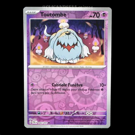 Toutombe 042 091 Destinées de Paldea EV4 5 carte Pokémon