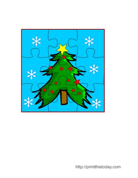 Free Printable Christmas Jigsaw Puzzles