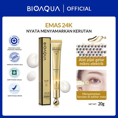 Jual Bioaqua K Gold Purifying Eye Cream With Electric Microseismic