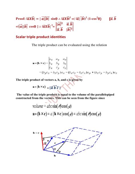 Vector Identities Proof At Collection Of Vector