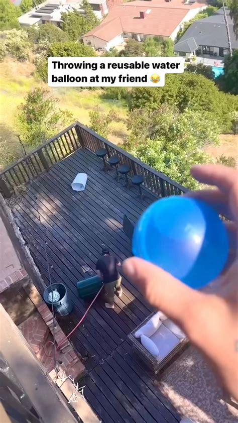 Pranking My Friend With A Splashpod Reusable Water Balloon Video