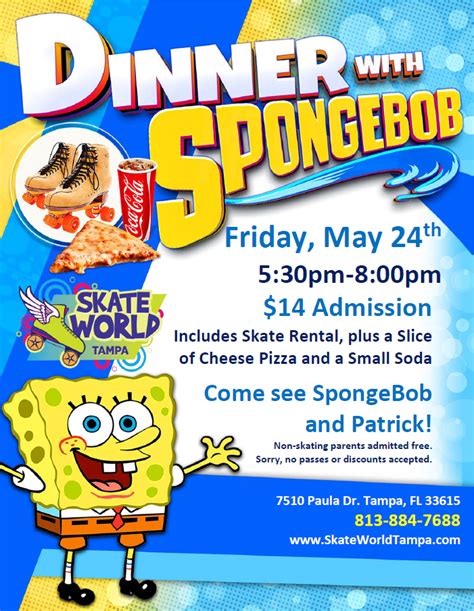 Dinner with Spongebob Skate | Skateworld