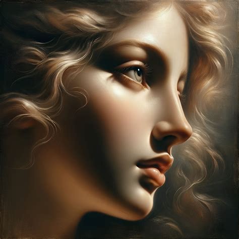 Oil painting of the goddess Seraphina in the style of Élisabeth Louise