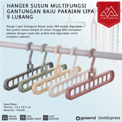 Jual Magic Hanger Susun Multifungsi Gantungan Baju Pakaian Lipat