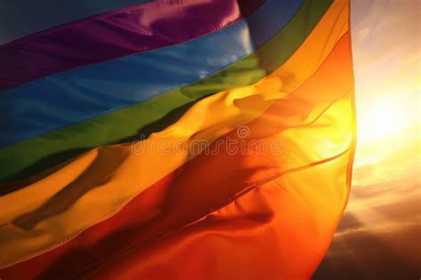 Lgbt Rainbow Background Lgbtq Gay Pride Rainbow Flag Background Generative Ai Stock