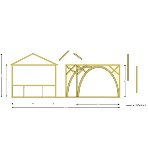 abri Plan 4 pièces 25 m2 dessiné par corona2020