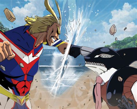 Gang Orca Vs All Might Scrolller