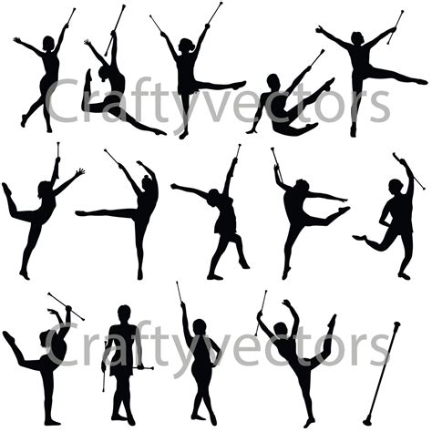 Baton Twirling Vector File