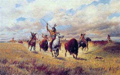 Indian Buffalo Hunt - Usa Art