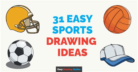 31 Easy Sports Drawing Tutorials