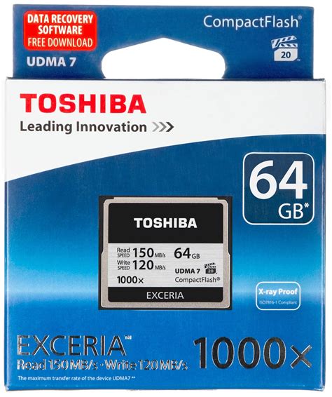Карта памяти Toshiba Exceria CompactFlash [Exceria CompactFlash 128Gb ...
