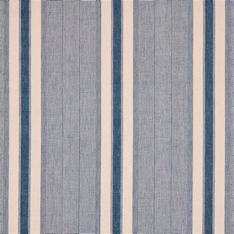 Schumacher X A Rum Fellow Ipala Hand Woven Stripe Fabric In Ocean