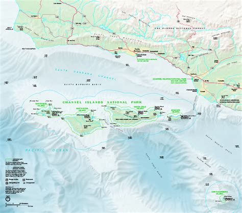 Channel Islands National Park Official Park Map - Channel Islands ...
