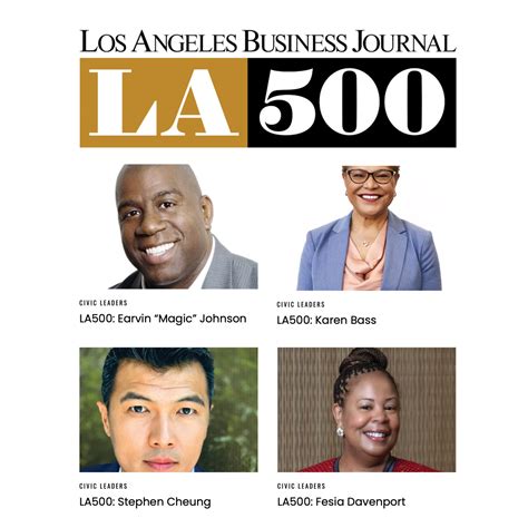 Stephen Cheung Honored In La Business Journal’s Prestigious La500 Los Angeles County Economic