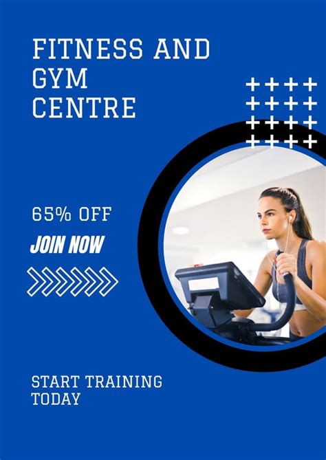 Page 14 Free Custom Printable Fitness Flyer Templates Canva