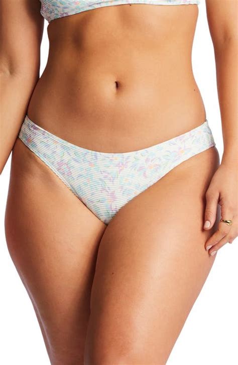 BILLABONG Sweet Oasis Tanlines Lowrider Bikini Bottoms Salt Crystal