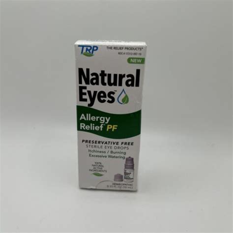 Trp Natural Eyes Red Eye Relief Pf Eye Drops 0 33 Fl Oz 10 Ml Exp 07 2024 Ebay