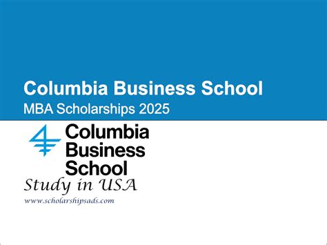 Columbia Business School Mba Scholarships 2025 In Usa