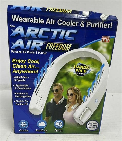 Arctic Air Freedom Neck Fan Wearable Cooler Purifier Enjoy Cool Ontel