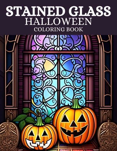 Stained Glass Halloween Coloring Book Discover A Mesmerizing Realm Of