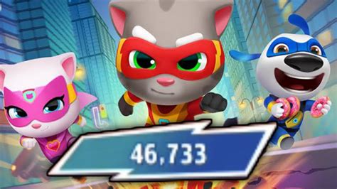 Score Talking Tom Hero Dash Unlimited Money Gameplay U