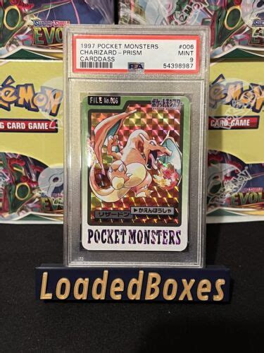 Pokemon Japanese Pocket Monsters Carddass Prism Charizard Psa