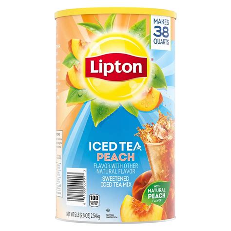 Amazon Lipton Sweetened Iced Tea Mix Peach Ounce