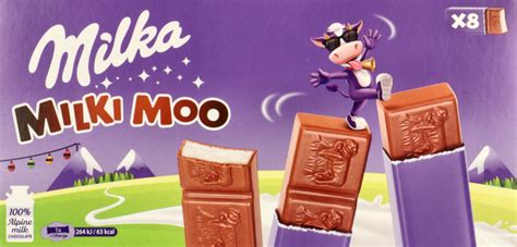 MILKA Milki Moo Batoniki Z Czekolady Mlecznej Z Mleka Alpejskiego 87