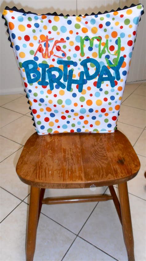 Giggleberry Creations Its My Birthday Chair Cover