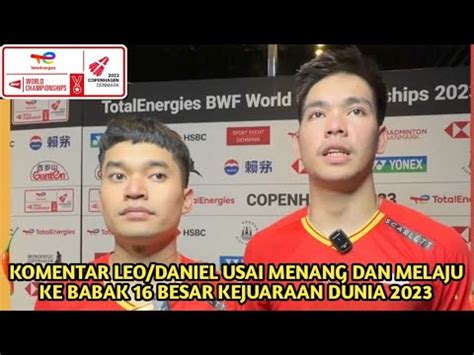 Komentar Leo Daniel Usai Menang Dan Melaju Ke Babak Besar Kejuaraan