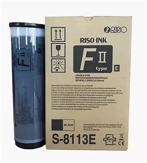 RISO S 8113 Black F II Type Duplicator Ink VISIONS COPY AND PRINT