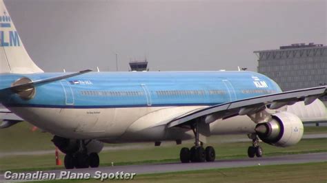 KLM A330 300 Landing And Takeoff From Montreal Trudeau Int L Airport