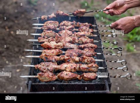 Kebab On The Grill Hi Res Stock Photography And Images Alamy