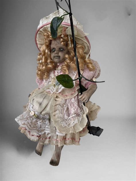 Creepy Horror Doll Spooky Swinging Doll Ooak Custom Haunted