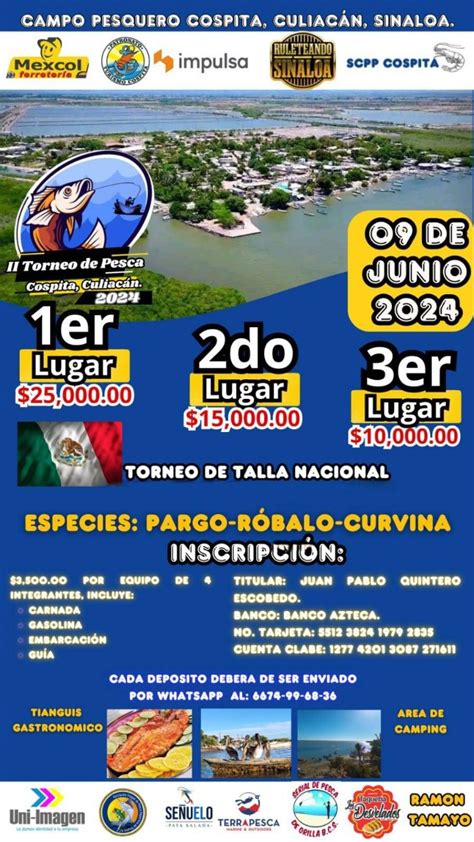 Participarán 120 pescadores de 27 equipos en el segundo Torneo de