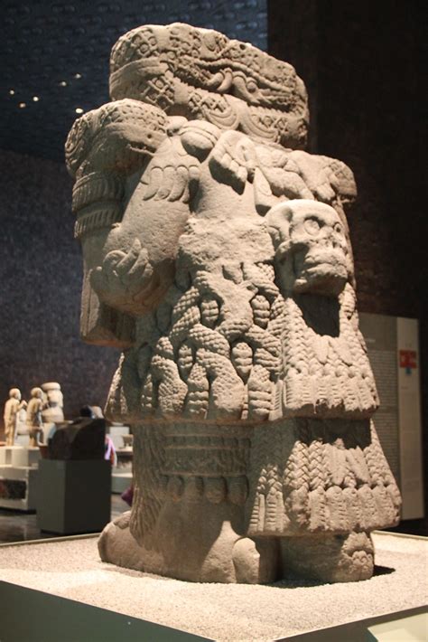 Aztec Stone Coatlique Cihuacoatl Earth Goddess Earth God Flickr