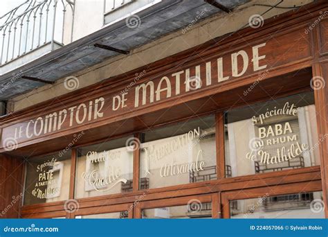 Le Comptoir De Mathilde Logo Sign Store Of Boutique Confectionery And