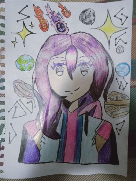 Space Themed Anime Girl by MegaIdk33 on DeviantArt