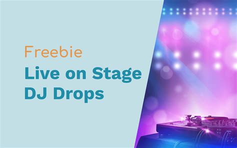 Free DJ Drops - "Live On Stage" and "Are You Ready?"