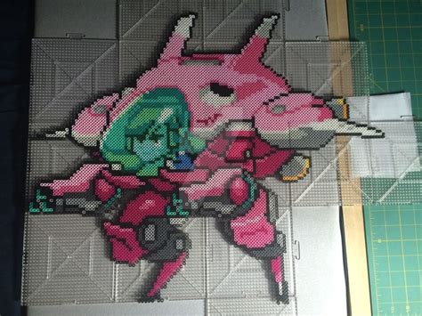 Overwatch D Va Perler By Tehmorrison On Deviantart Perler Bead Art