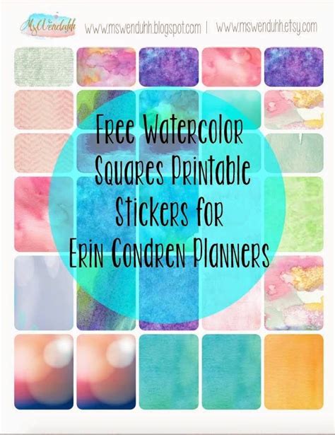 Wendaful Printable Stickers | Planners