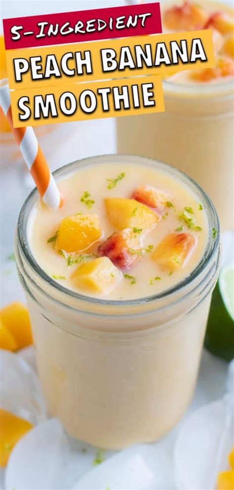 Peach Banana Smoothie Recipe Evolving Table