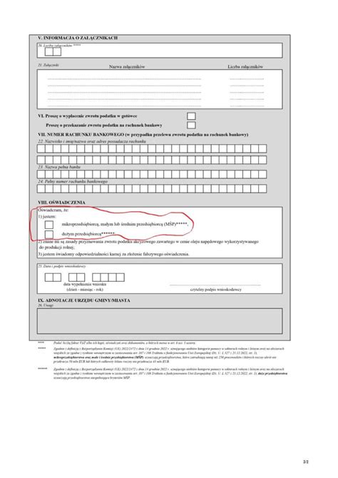 Nowe oświadczenie we wniosku o zwrot podatku akcyzowego Podatkowy