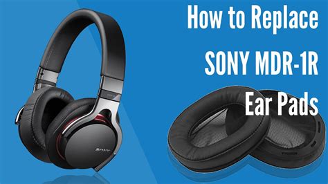 How To Replace Sony Mdr R Headphones Ear Pads Cushions Geekria Youtube