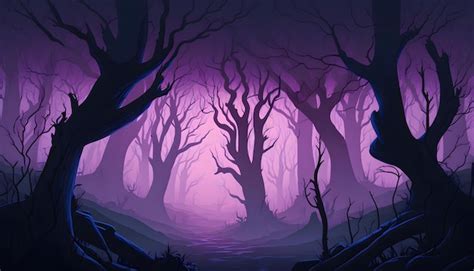 Premium Photo | Mystical and Haunting, Dark Forest Illustration with ...