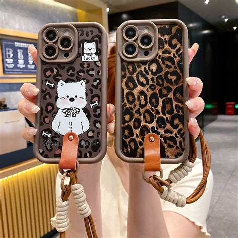 Capa De Telefone Pulseira De Leopardo Para Xiaomi Redmi C C C