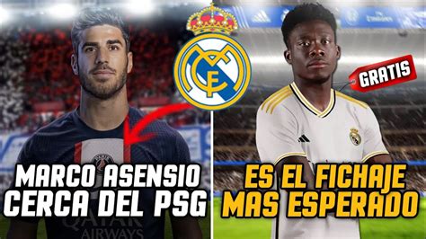 Marco Asensio Est Cerca De Fichar Por El Psg El Real Madrid Busca El